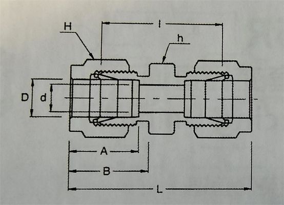 OD 1/16&quot; 316L SK 파이프 피팅