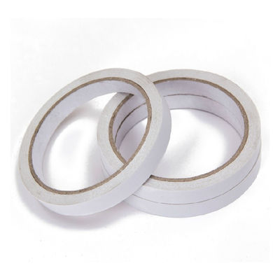 물 기반 아크릴 접착 테이프 PE 코팅 된 흰색 종이 풀 라인러와 함께 쌍면 튜브 테이프
