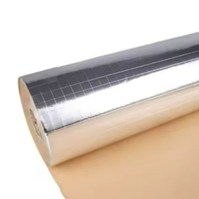 2방향 스크림이 있는 호일-스크림-크라프트 페이싱, 60gsm 크라프트 종이 뒷면, 단열재 적용을 위한 95gsm 기본 중량